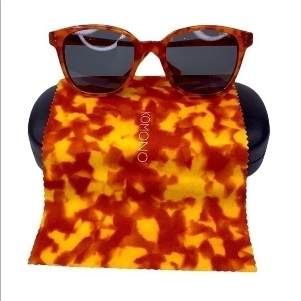 KOMONO sunglasses Renee Caramel Demi NEW tortoiseshell tan brown